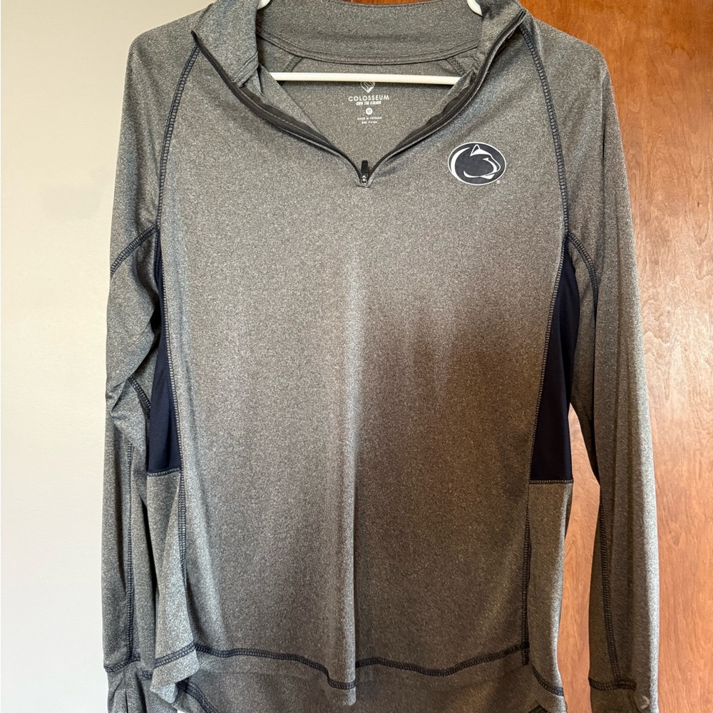 Gray Penn State Colosseum Quarter-Zip Pullover